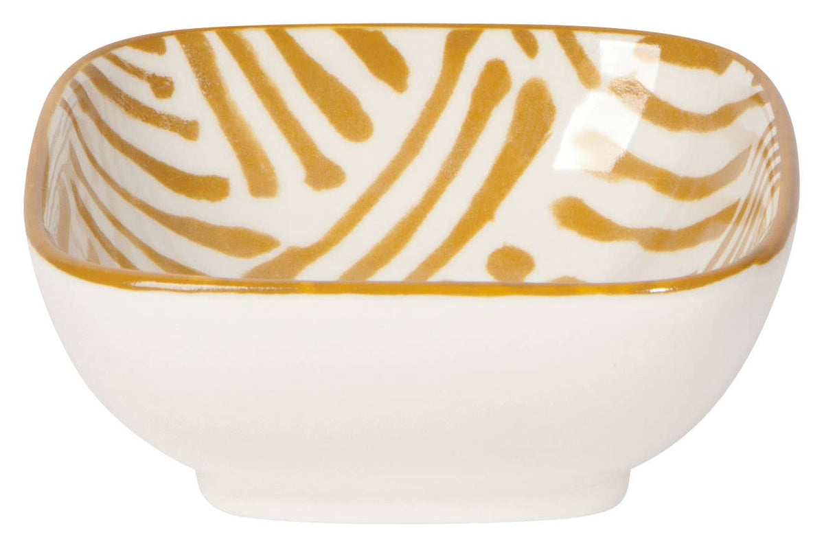 Square Pinch Bowls: Gold
