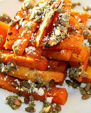 Roasted Butternut Squash with Toasted Pumpkin Seed & Sage Pesto
