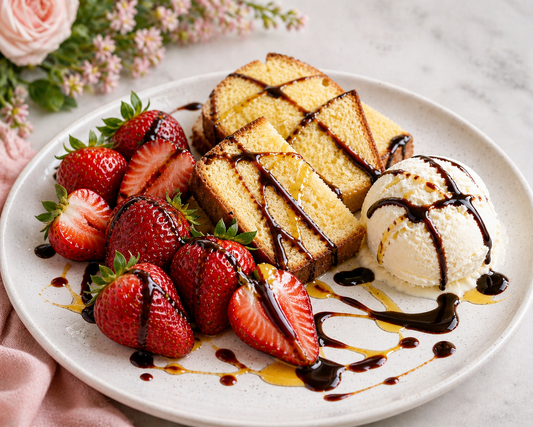 Chocolate Orange Dessert Plate