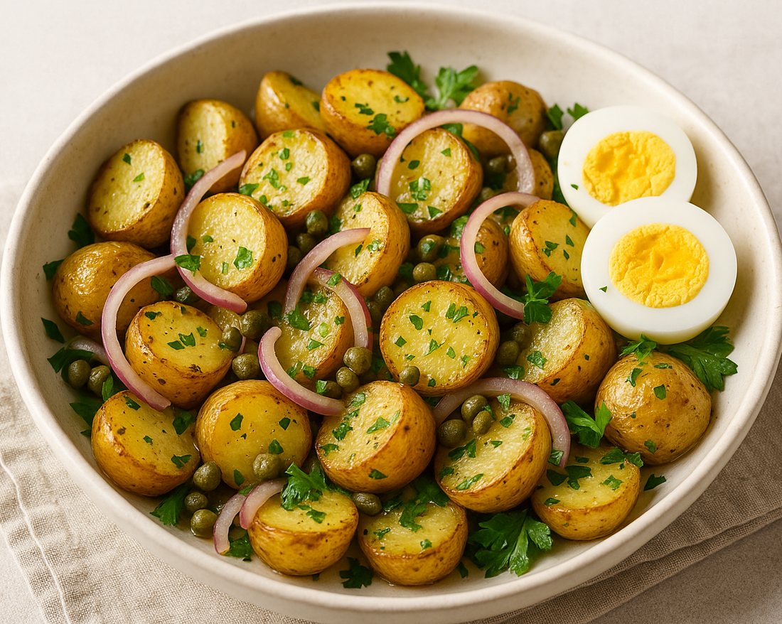 Dill Roasted Potato Salad with Lemon Dijon Dressing