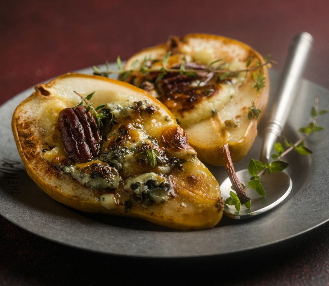 Roasted Pears with Gorgonzola & Walnuts