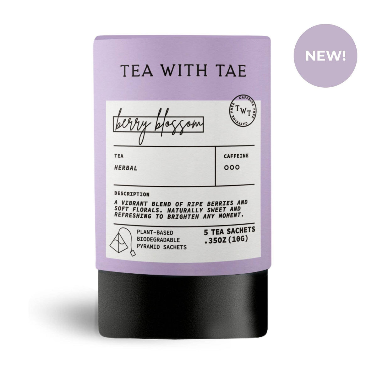 Berry Blossom Herbal Mini Tea Tube (5 tea bags)