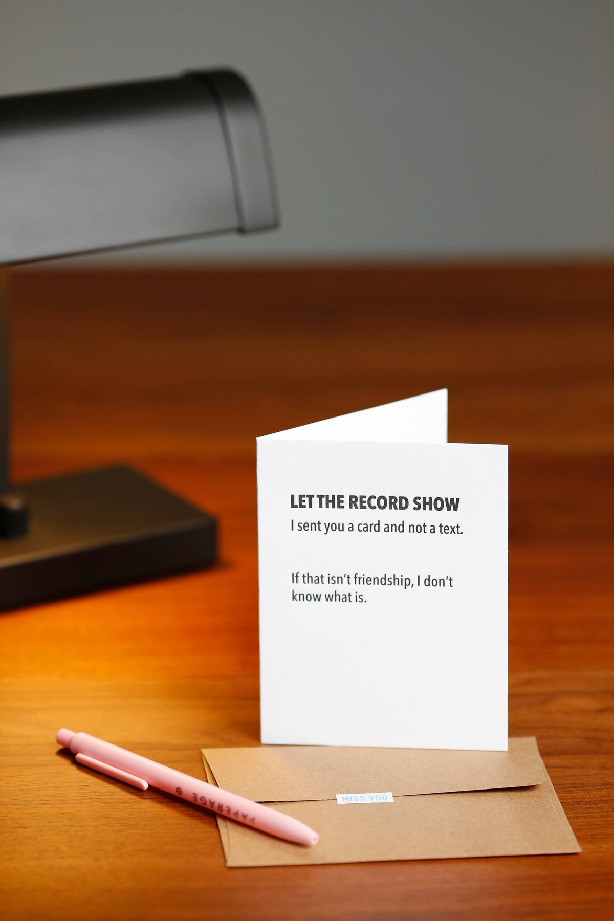 Sent Card - Let The Record Show