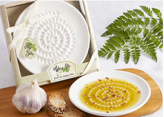 Grater and Dipping Plate: Classic White